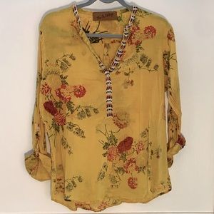 The Nu Vintage Yellow Floral Top